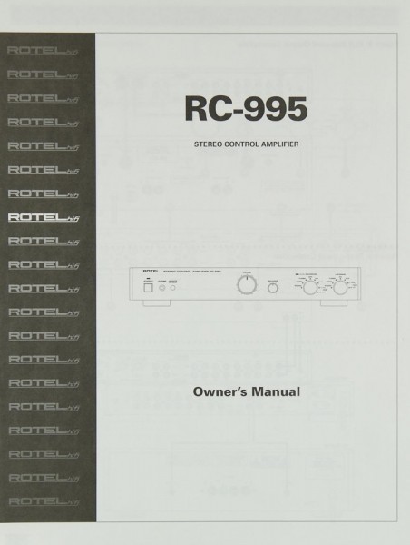 Rotel RC-995 User Manual