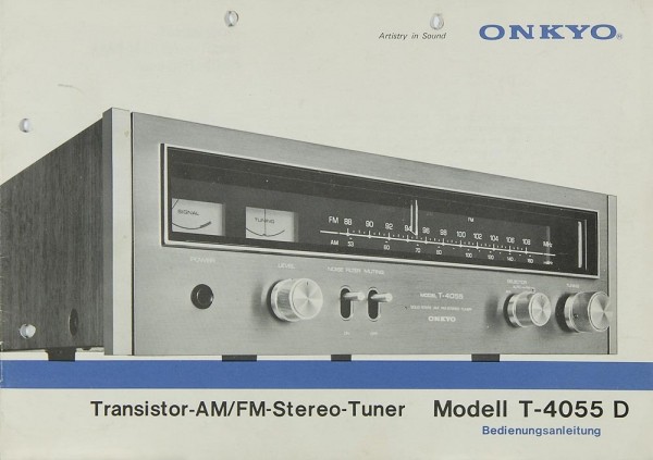 Onkyo T-4055 D Operating Instructions