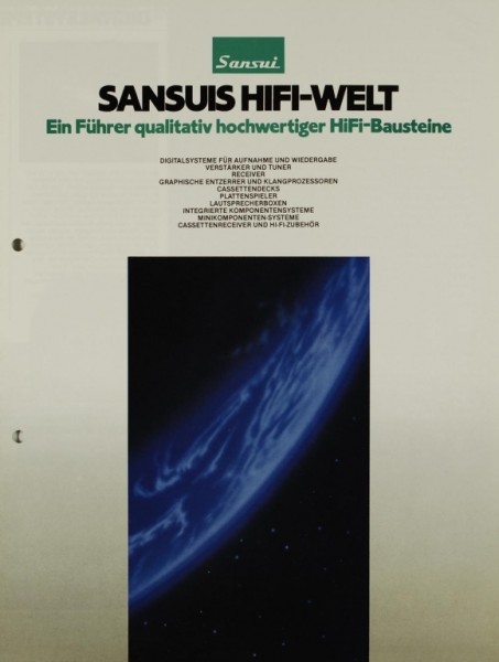 Sansui Sansuis HiFi-Welt Prospekt / Katalog