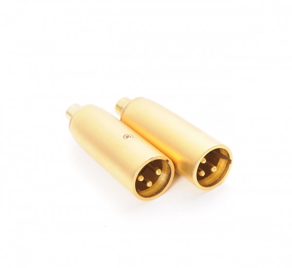 XLR to cinch adapter gold plated