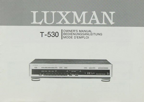 Luxman T-530 User Manual