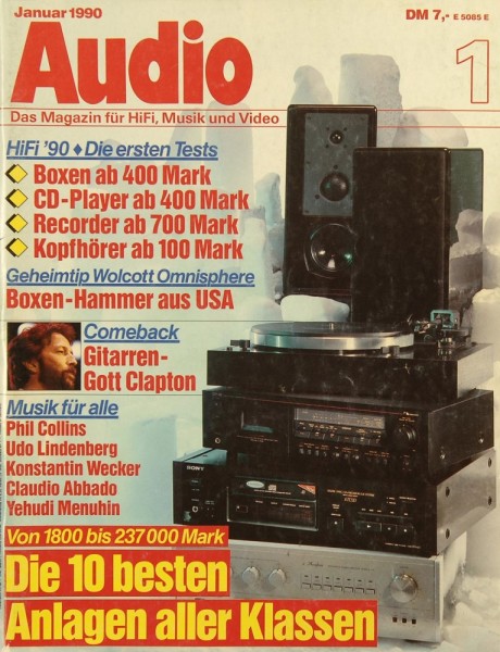 Audio 1/1990 Zeitschrift