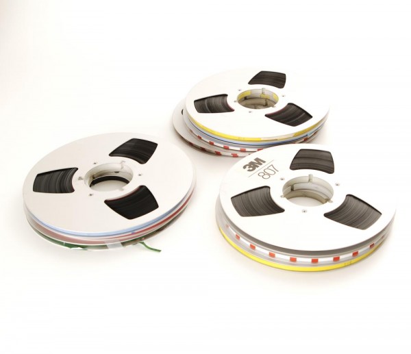 Convolute no. 29: 10 tape reels 27 cm NAB metal with tape