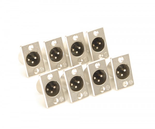 Neutrik XLR male 3-pin female 8-pin set