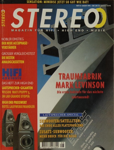 Stereo 8/1995 Zeitschrift