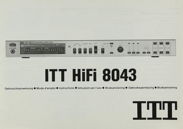ITT 8043 Bedienungsanleitung