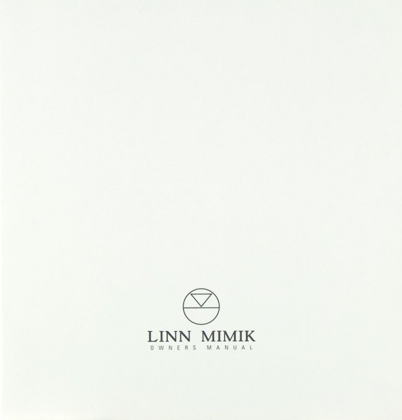 Linn Mimik Instruction Manual