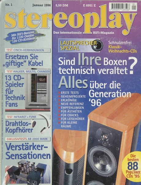 Stereoplay 1/1996 Zeitschrift