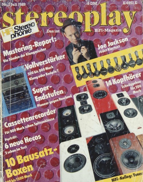 Stereoplay 7/1989 Zeitschrift