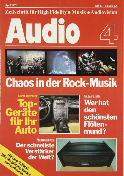 Audio 4/1978 Zeitschrift