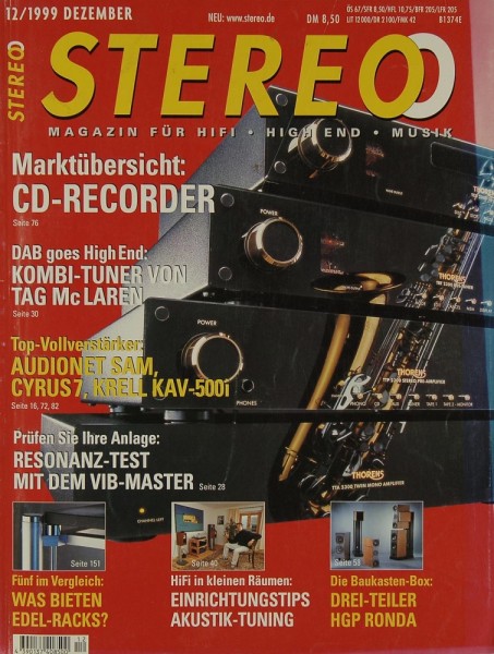 Stereo 12/1999 Zeitschrift