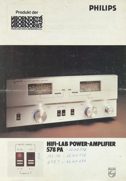 Philips 578 PA Brochure / Catalog