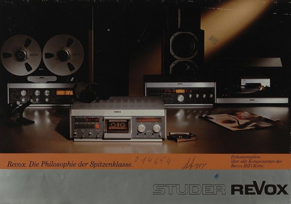 Revox 1981 -Dokumentation über alle Komponenten Prospekt / Katalog