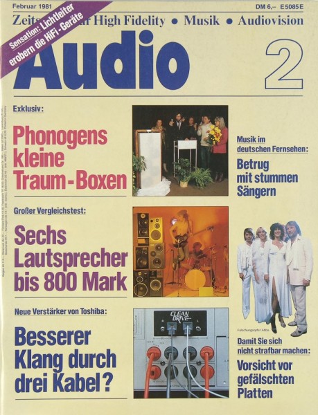 Audio 2/1981 Zeitschrift