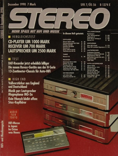 Stereo 12/1990 Zeitschrift