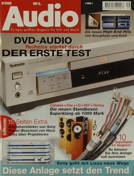 Audio 9/2000 Zeitschrift