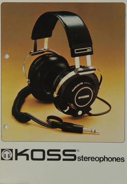 Koss Stereophones Prospekt / Katalog