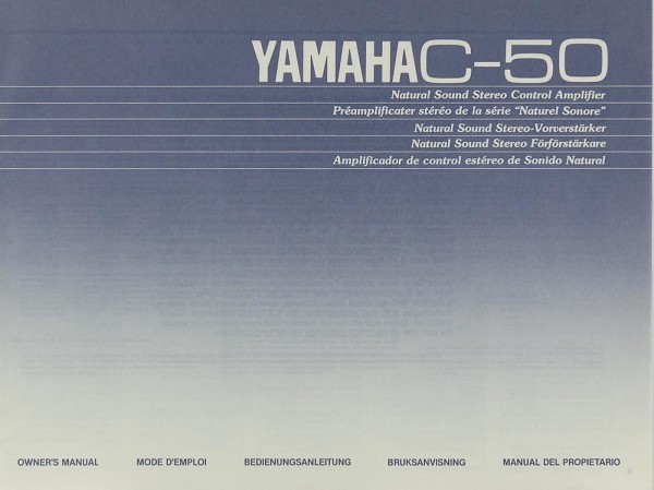 Yamaha C-50 Bedienungsanleitung
