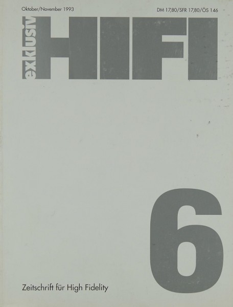 Hifi Exklusiv 6 / 1993 Zeitschrift