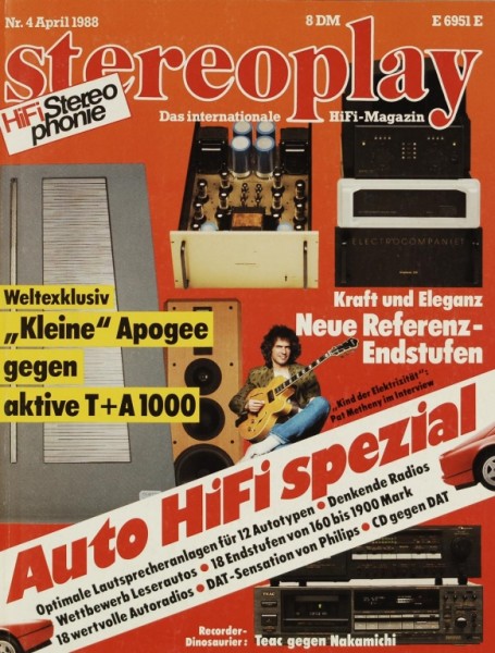 Stereoplay 4/1988 Zeitschrift