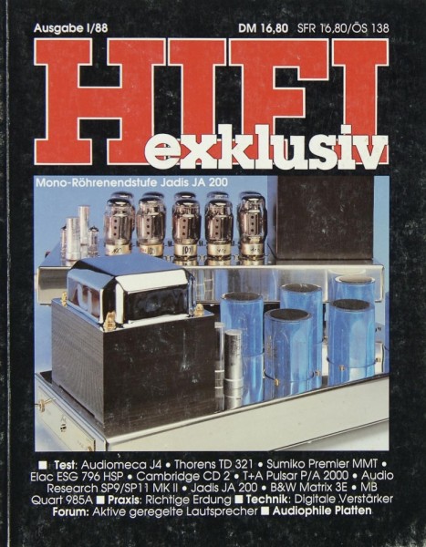 Hifi Exklusiv I / 88 Zeitschrift