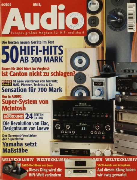 Audio 4/2000 Zeitschrift