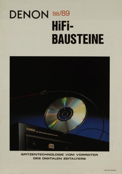 Denon HiFi-Bausteine 88/89 Prospekt / Katalog