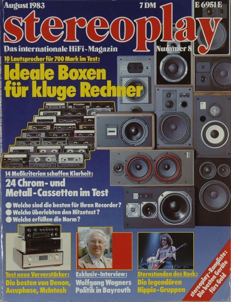 Stereoplay 8/1983 Zeitschrift