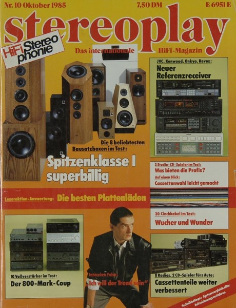 Stereoplay 10/1985 Zeitschrift