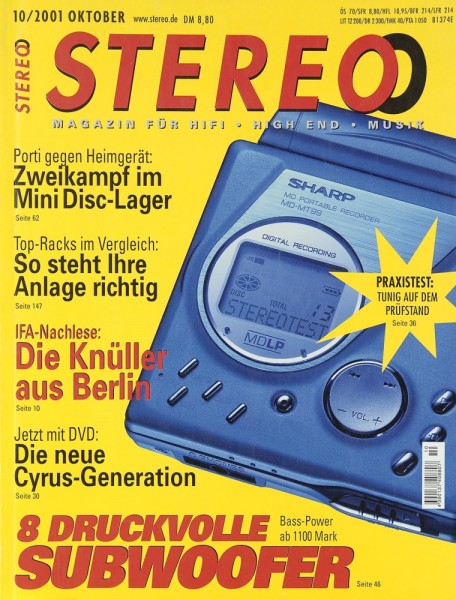 Stereo 10/2001 Zeitschrift