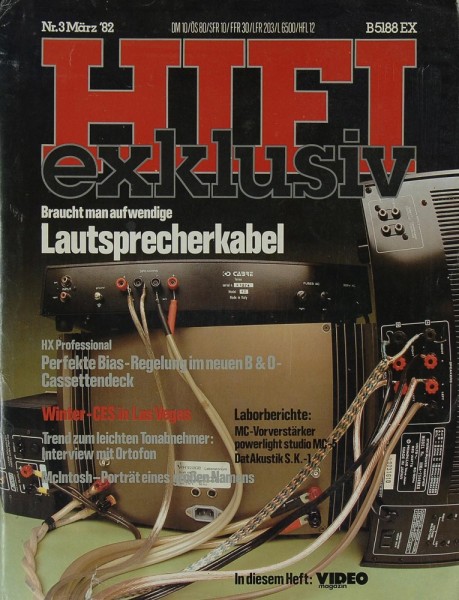 Hifi Exklusiv 3/1982 Zeitschrift