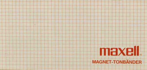 Maxell Magnet-Tonbänder Prospekt / Katalog