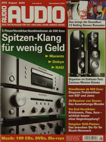 Audio 8/2009 Zeitschrift