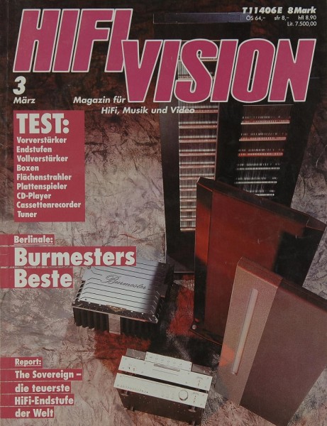 Hifi Vision 3/1992 Zeitschrift
