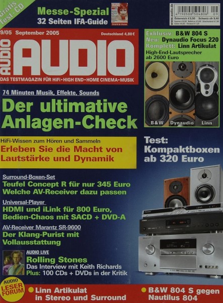 Audio 9/2005 Zeitschrift