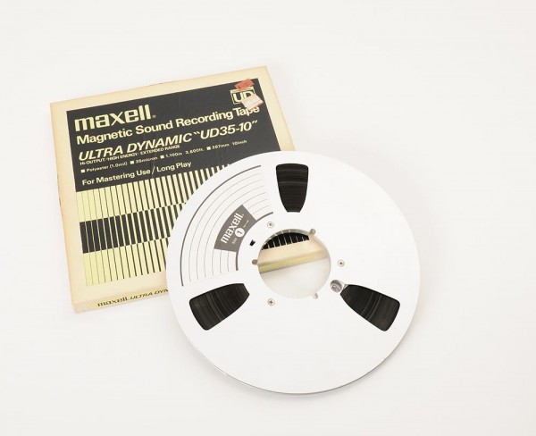 Maxell UD 35-10 Tonbandspule 27 cm NAB Metall mit Band
