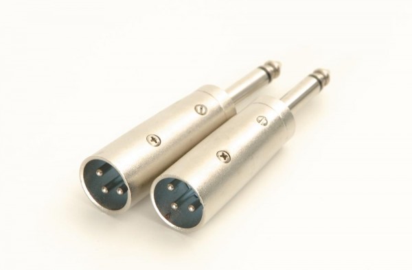 XLR plug - jack adapter pair