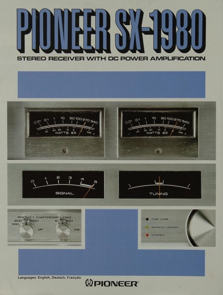 Pioneer SX-1980 Prospekt / Katalog