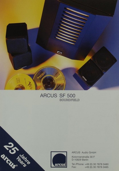Arcus SF 500 Brochure / Catalogue