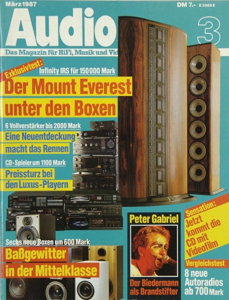 Audio 3/1987 Zeitschrift