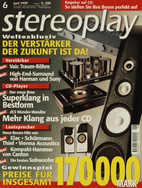 Stereoplay 6/1999 Zeitschrift
