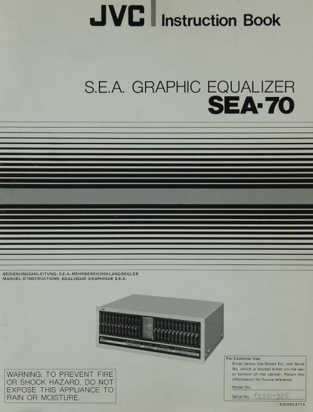 JVC SEA-70 Manual