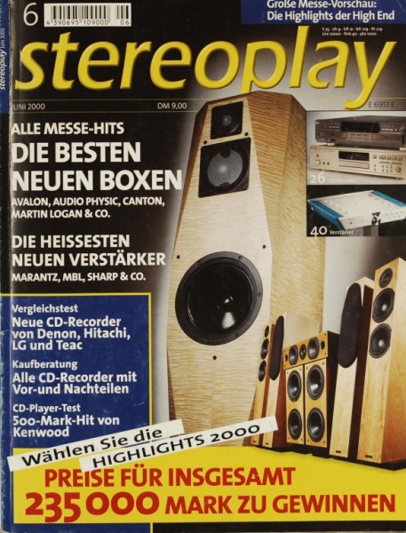 Stereoplay 6/2000 Zeitschrift