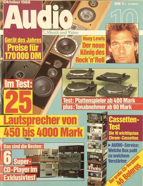 Audio 10/1988 Zeitschrift