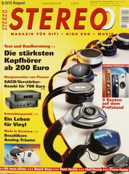 Stereo 8/2012 Zeitschrift