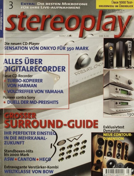 Stereoplay 3/2000 Zeitschrift