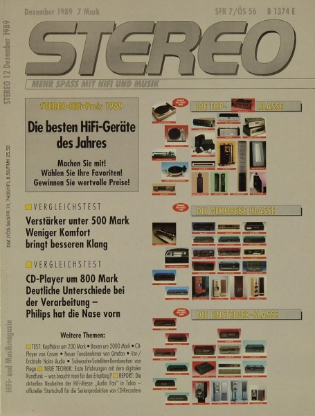 Stereo 12/1989 Zeitschrift