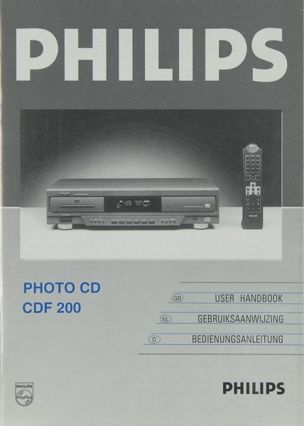 Philips CDF 200 Operating Instructions