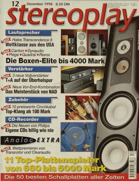 Stereoplay 12/1998 Zeitschrift
