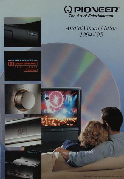 Pioneer Audio / Visual Guide 1994-95 Prospekt / Katalog